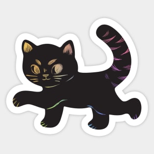 sneaky kitty Sticker